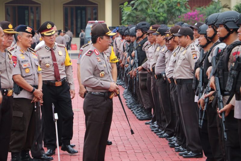 PILKADA PROVINSI BANTEN TAHUN 2017 : Polda Banten Kerahkan 3624 Personel Amankan Tahap Pungut dan Penghitungan Suara