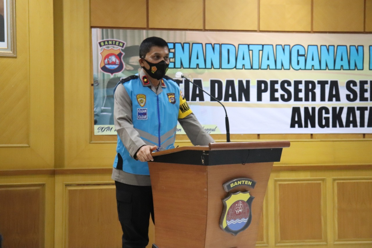 Wakapolda Banten Pimpin Penandatanganan Pakta Integritas Seleksi