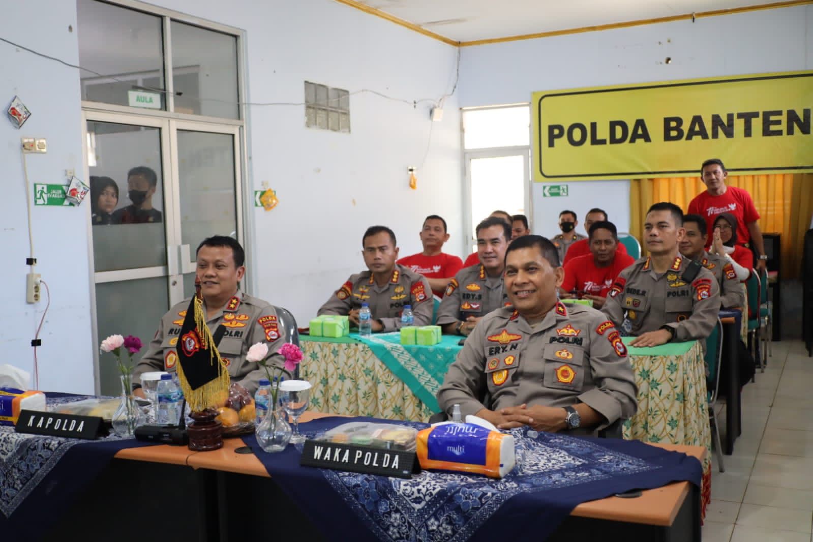 Kapolda Banten Ikuti Zoom Meeting Penutupan Lomba MTQ Anggota Polri Dalam Rangka HUT RI ke-77