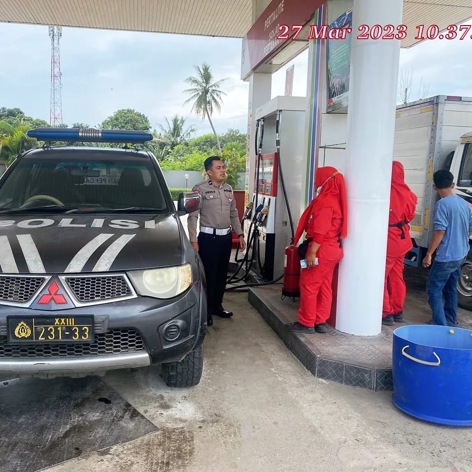 Patroli Dialogis Di SPBU Personil Polsek Cipocok Jaya Polresta serkot,  Himbau Kamtibmas