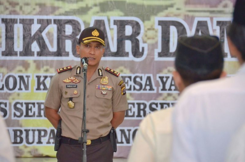 Pilkades Kabupaten Tangerang, Kapolres Katakan Tidak Main-Main