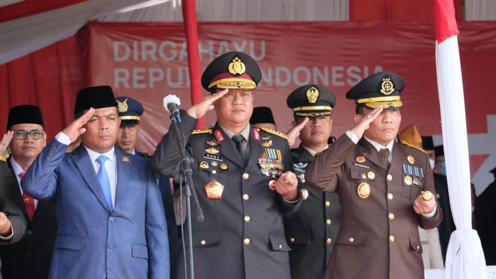 Polda Banten Menghadiri Upacara Hari Kemerdekaan Republik Indonesia Ke-77